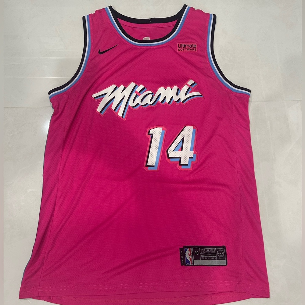 Tyler Herro Pink Miami Vice Nike Jersey
